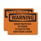 Signmission Room Protected By Fm200 In Case Of Fire OSHA Warning Sign, Vinyl Decal, 10in W x 7in L, 2PK OS-2PACK-WS-D-710-L-12381 - alternate 1